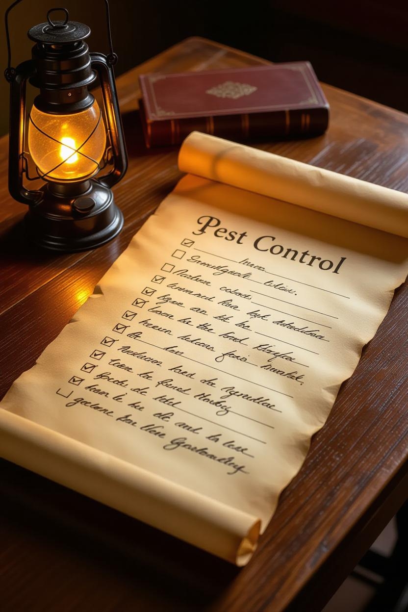 Having a pest control checklist is vital in helping to keep your home pest free